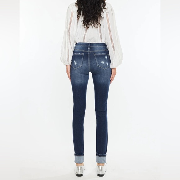 KanCan Chelsea High Rise Jeans - size 7 / 27 Dark Wash - Picture 2 of 10